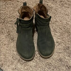 Born Dark Green Ankle Boots